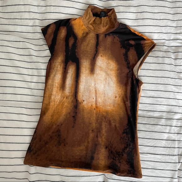 Vivienne Tam Tops - RARE Vivienne Tam Spring 2000 Mockneck Top